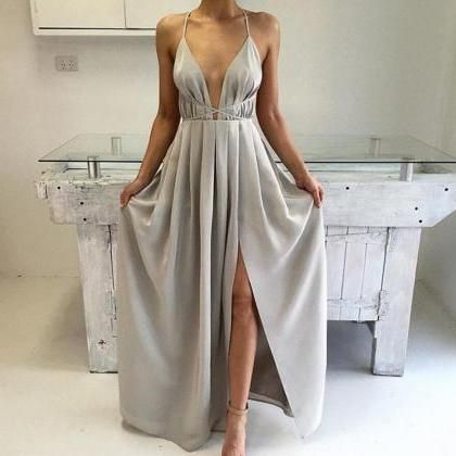 Silk Chiffon Prom Dresses