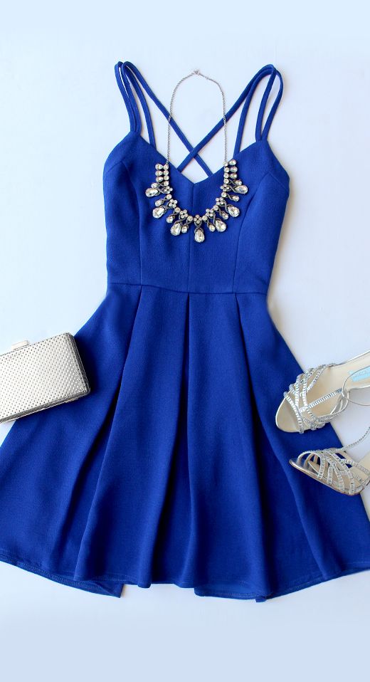 Royal Blue Women Dresses,satin Homecoming Dresses, Cute Dresses,Party ...