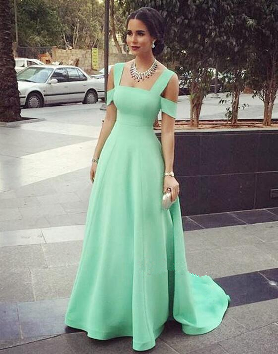 Teal Sexy Prom Dress