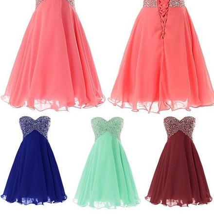 Charming Homecoming Dresses,Beading Graduation Dresses ,Pink Homecoming ...