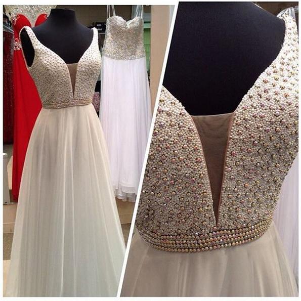 White Prom Dress White Prom Dresses White Evening Gowns Beautiful
