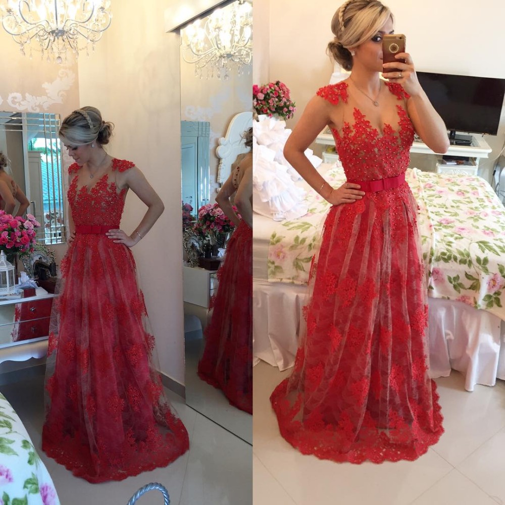 Evening Dress,Long Evening Dresses,Formal Dress,Red Formal Gown,Women ...